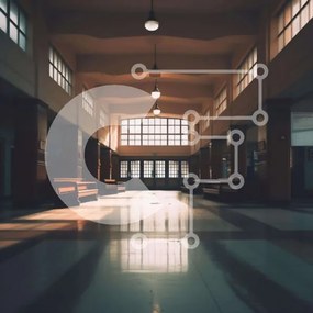 Intra Συλλεκτικό Ξύλινο Παζλ Plywood 4mm - Ευρύχωρος διάδρομος με παγκάκια και παράθυρα Σε Ξύλινο Κουτί - Διαστάσεις Puzzle: 10x10 cm – 25 κομμάτια