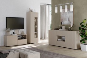 Έπιπλο Τηλεόρασης Ανθρακί Οξειδωμένο 121x43x57
