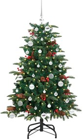 vidaXL Τεχνητό Χριστουγεννιάτικο Δέντρο με 150 LED Πράσινο 150 cm