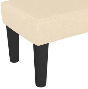 vidaXL Πάγκος Κρεμ 100x30x30 εκ. Υφασμάτινος