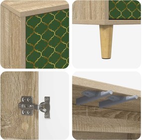vidaXL Πλαϊνό γραφείο GELEEN Sonoma 69 x 33 x 75 εκ.