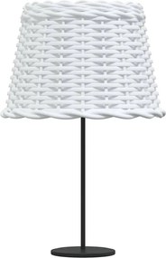 vidaXL Καπέλο Φωτιστικού Λευκό Ø30x20 εκ. από Wicker