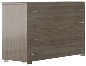 Συρταριέρα με 4 συρτάρια σε χρώμα σταχτί 100x39x73