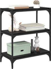 vidaXL Βιβλιοθήκη Μαύρη δρυς 60 x 33 x 70,5 εκ.