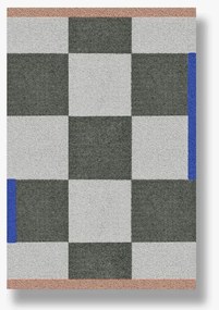 Χαλί Square S - Nylon Καρό Μοτίβο Σκούρο Πράσινο W55 x L80 cm METTE DITMER