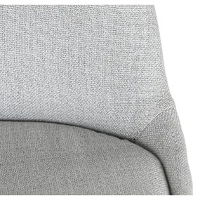 Καρέκλα Τραπεζαρίας DKD Home Decor πολυεστέρας Ανοιχτό Γκρι Eik (48 x 44 x 84 cm)