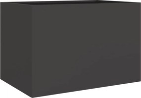 vidaXL Ζαρντινιέρα Μαύρη 62x47x46 εκ. από Χάλυβα