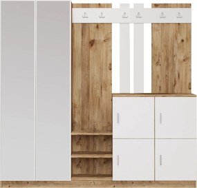 Έπιπλο Εισόδου Πεύκο Atlantic / Λευκό DD9 187,2x37,5x180