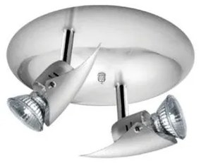 Σποτ Φωτιστικό Οροφής 2xGU10 ALIEN ΦOS_ME-17-01004-5-Νίκελ Ματ 17-01004-5