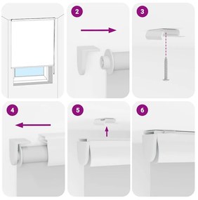 vidaXL Κουρτίνα Μπάνιου Ρολό κασέτα 160x240εκ. Πλάτος υφάσματος 156εκ.