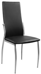 Σετ τραπεζαρίας C10060.02 5τμχ με Τραπέζι NORRIS 120x75x75εκ. &amp; Καρέκλες KIM Μαύρες