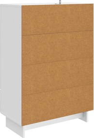 vidaXL Πλαϊνό γραφείο Λευκός 66 x 34,5 x 95 εκ.