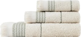 Πετσέτες Μπάνιου (Σετ 3τμχ) Nima Plush 480gsm Μπεζ