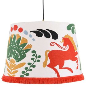 Φωτιστικό Οροφής Horse Parade CL50366 ø45xø55xH35 Orange-Multi MindTheGap Metal, Fabric