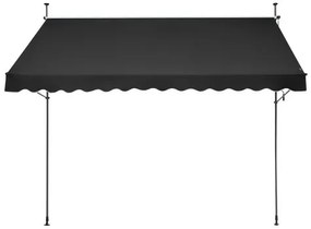 VEVOR 138x47" Patio Awning Retractable Patio Canopy Sunsetter with Crank Handle