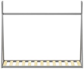 Kρεβάτι παιδικό Lilly τύπου Montessori ξύλο πεύκου γκρί 90x190 εκ. 90x190x156.5 εκ.