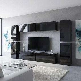 Σύνθεση σαλονιού Sarlot-Μαύρο