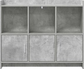 vidaXL Πλαϊνό γραφείο Γκρι Σκυροδέματος 98,5 x 33 x 80 εκ