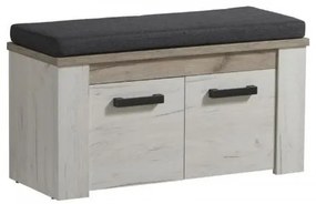 ΕΠΙΠΛΟ ΧΩΛ KENT ΚΟΜ 2Κ ΛΕΥΚΟ OAK - GREY OAK 91*36.5*45 11008575