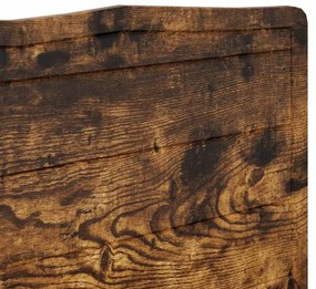 vidaXL Κεφαλάρι με κεφαλάρι Καπνιστό Δρύς 200 cm Επεξεργασμένο ξύλο