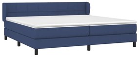 ΚΡΕΒΑΤΙ BOXSPRING ΜΕ ΣΤΡΩΜΑ ΜΠΛΕ 200X200 ΕΚ. ΥΦΑΣΜΑΤΙΝΟ 3126275