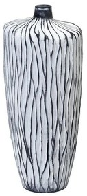 Βάζο TAS239 15,5x15,5x35,5cm White-Black Espiel Ceramic