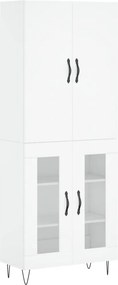 vidaXL Ντουλάπι Λευκό 69,5x34x180 εκ. από Επεξεργασμένο Ξύλο