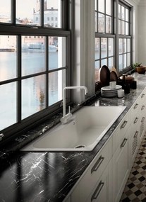 Elleci Fox 360 - Νεροχύτης Κουζίνας Γρανίτη 86x50 - Bianco Antico