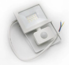 Adeleq Προβολέας LED SMD 10W Με Ανιχνευτή Κίνησης 4100K IP65 Λευκό 3-390101