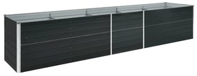 vidaXL Ζαρντινιέρα Υπερυψωμένη Ανθρακί 400x80x77 εκ. Γαλβαν. Χάλυβας