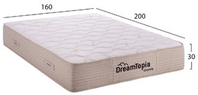 ΣΤΡΩΜΑ DREAMTOPIA, σειρά URANIA HM659.160 POCKET SPRING 160X200εκ.