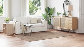vidaXL Χαλιά Shaggy με Λάτεξ Καφέ 160x230 εκ.