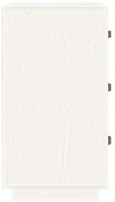vidaXL Κομοδίνο Λευκό 40x40x75 εκ. από Μασίφ Ξύλο Πεύκου