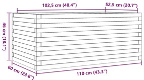 ΖΑΡΝΤΙΝΙΕΡΑ ΚΗΠΟΥ 110X60X46 ΕΚ. ΑΠΟ ΕΜΠΟΤΙΣΜΕΝΟ ΞΥΛΟ ΠΕΥΚΟΥ 3282463