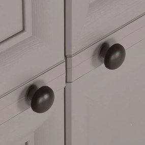 vidaXL Πλαστικό Ντουλάπι Γκρι 79 x 43 x 125 εκ. με Σχέδιο Ξύλου