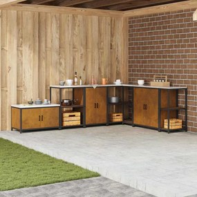 vidaXL Ντουλάπα Αποθήκευσης Κουζίνας Σκ rusty 60 x 50 x 92 εκ.