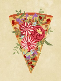 Εικονογράφηση Slice of flower pizza, Raissa Oltmanns