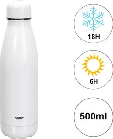 Mπουκάλι Θερμός Cook Concept - 500ml - Λευκό