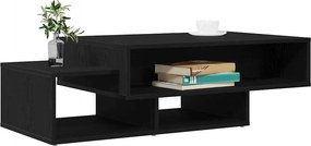 vidaXL Τραπεζάκι Σαλονιού Μαύρο Δρυς 105x55x32 εκ. από Τεχνητό Ξύλο