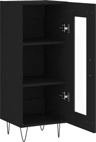 vidaXL Ντουλάπι Μαύρο 34,5 x 34 x 90 εκ. από Επεξεργασμένο Ξύλο