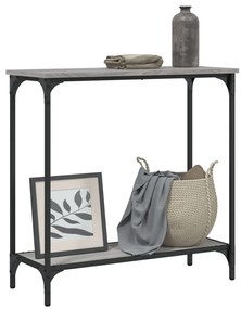 vidaXL Τραπέζι Κονσόλα Γκρι Sonoma 75 x 30,5 x 75 εκ. Επεξεργ. Ξύλο