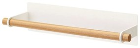 Βάση Χαρτιού Κουζίνας Μαγνητική LBTYMZK2567 32x8,5x6cm White-Natural Yamazaki Steel,Wood