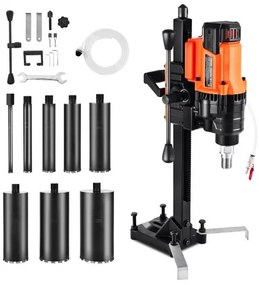 VEVOR Diamond Core Drill Machine Concrete Core Drill Rig with Stand 8 in 3000W