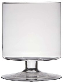 Βάζο Με Πόδι 04.18029 Φ19x24cm Γυάλινο Clear Glass