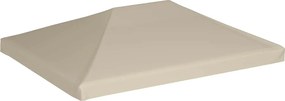 vidaXL Κάλυμμα για Κιόσκι Μπεζ 4 x 3 μ. 310 γρ./μ²