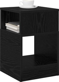 vidaXL End Table Μαύρη Οξυά 30,5 x 30 x 45 εκ Επεξεργασμένο ξύλο