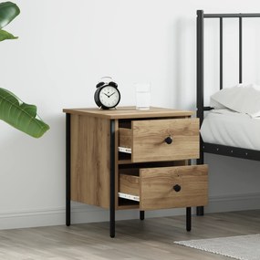 vidaXL Κομοδίνο Artisan Oak 40x42x50 εκ. Επεξεργασμένο Ξύλο