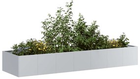 vidaXL Ζαρντινιέρα 280x80x40 εκ. από Γαλβανισμένο Ατσάλι