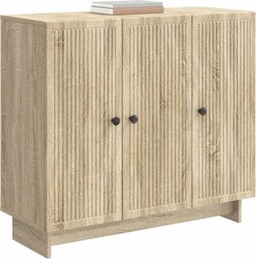 vidaXL Πλαϊνό γραφείο Sonoma Δρυς 89 x 34,5 x 80 εκ Επεξεργασμένο Ξύλο
