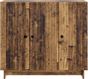 vidaXL Πλαϊνό γραφείο Παλαιωμένο ξύλο 89 x 34,5 x 80 εκ